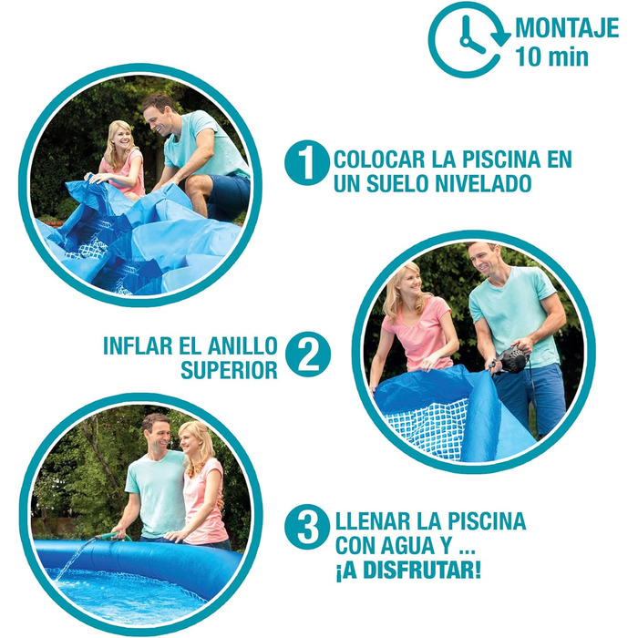 Intex 1942 L Inflatable Pool (244 x 61 cm)