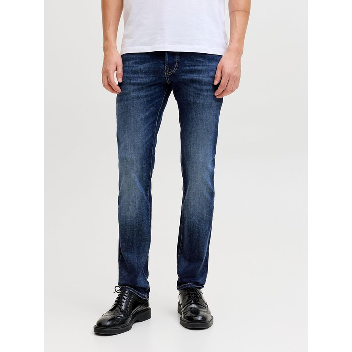 Джинси чоловічі JACK & JONES Slim Fit JJIGLENN сині, 32W/32L, денім