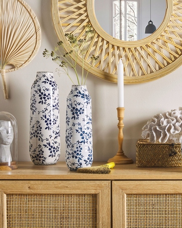 Керамічна ваза Beliani, 12 x 35 см