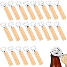 SVUPUE 16-Piece Wooden Bottle Openers, Beer Openers, Bottle Openers with Wooden Handle, Gift for Men and Beer Lovers