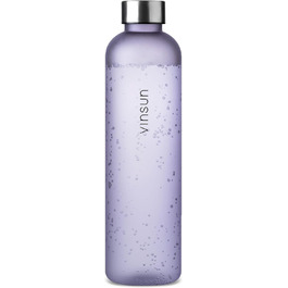 VINSUN Water Bottle 650ml, 1000ml, 1500ml - Leak-proof, Carbonated Beverage Safe, BPA-free, Tritan - Lightweight Water Bottle for Sports, Outdoors, School, Cycling, Office (1000 ml, Purple)