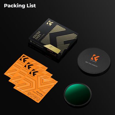 Поляризаційний фільтр K&F Concept 72mm CPL: глибокі кольори, захист від відблисків та подряпин (Nano-Xcel)