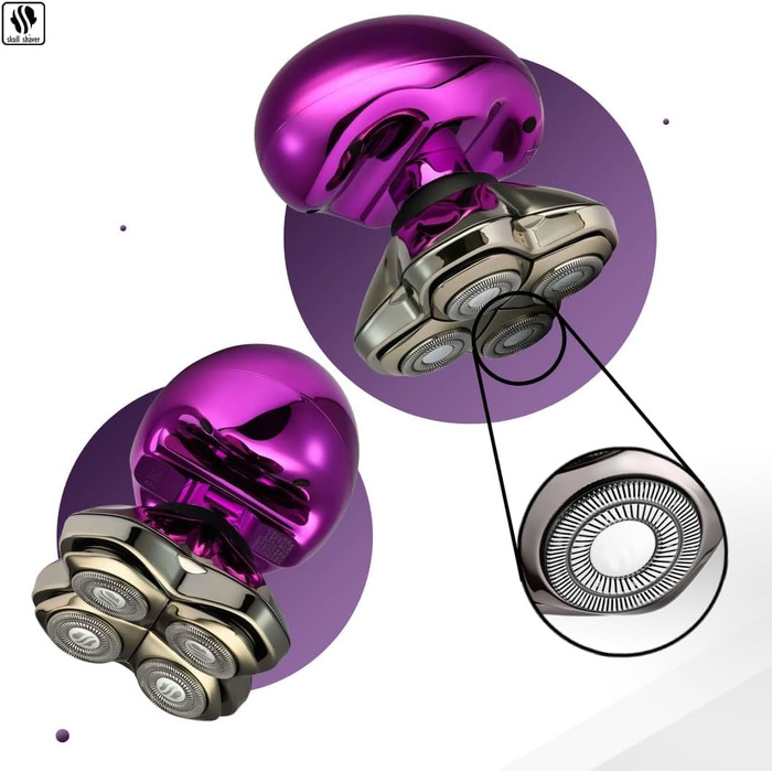 Триммер для тіла та голови Skull Shaver Butterfly Kiss Pro Lila – жіночий електричний триммер, найкращий подарунок для жінок