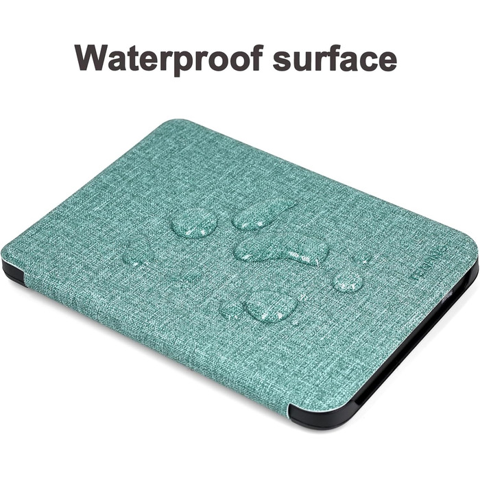 Чохол для Tolino Shine Color/Shine 5(2024)/Shine 4(2022) & Kobo Clara Colour | BW | 2E, тонкий захисний чохол з авто-ввімкненням/вимкненням (квітка) (М'ятно-зелений)