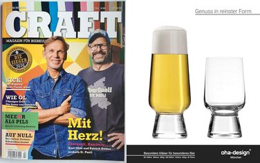 Набір келихів для крафтового пива 4 шт. 400 мл - Pale Ale, Pils, Wit, Helles - Прозорі келихи для дегустації
