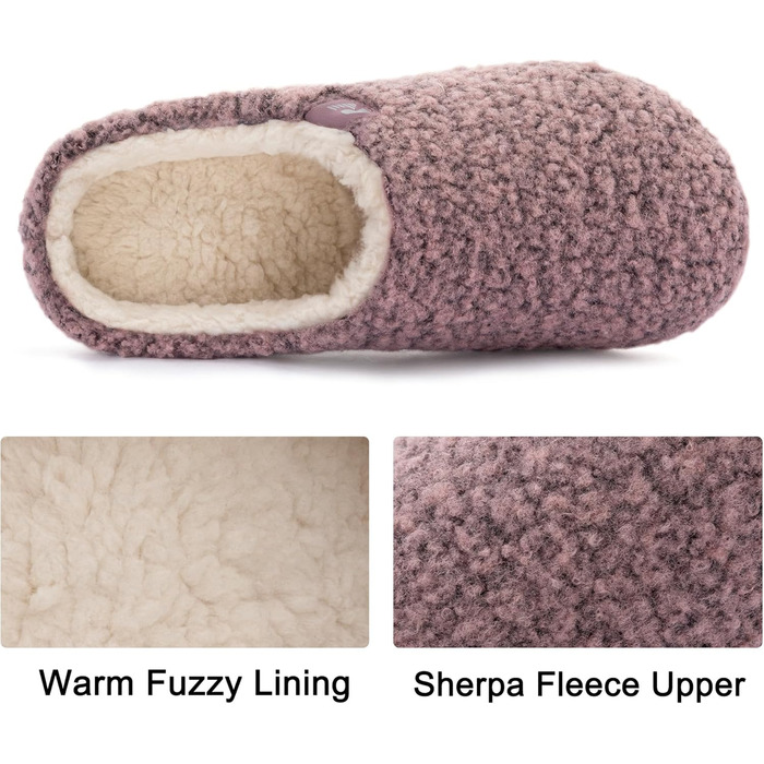 Тапочки халатні жіночі RockDove з флісу, рожеві (36/37 EU)