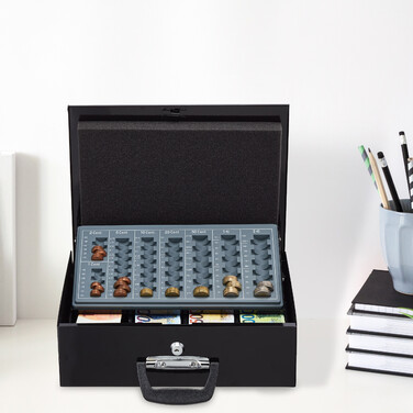 Cash Box з дошкою для підрахунку євромонет