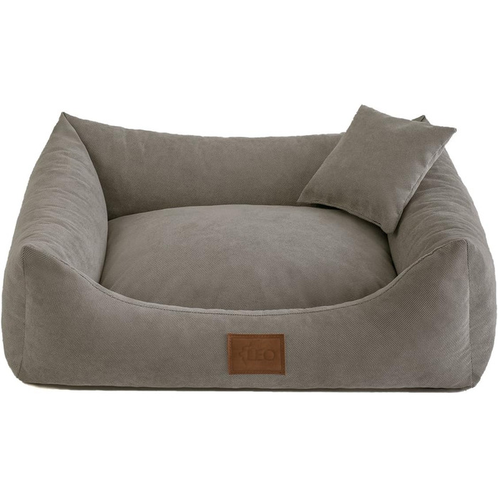 Софа для собак Sun: ліжко, килимок, корзина. 4 кольори, 6 розмірів. Сірий, 80x60 см