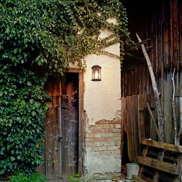 Relaxdays Hexagonal Outdoor Wall Lamp