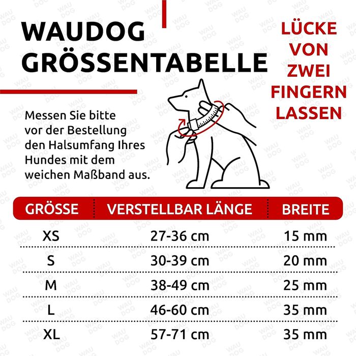 Шкіряний нашийник для собак WAUDOG: великі, середні та малі породи, для цуценят. Нашийник з цифровою міткою, ширина 15/25 мм, довжина 27-36/38-49 см. Чорний колір.