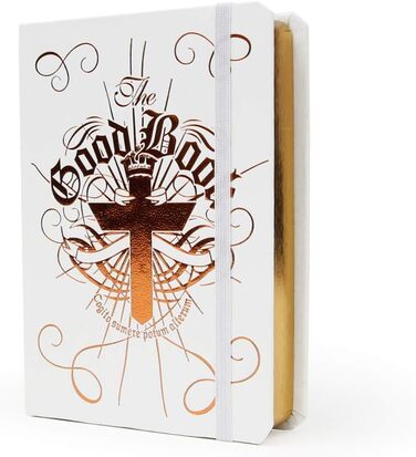 Фляга для напоїв Suck UK 'The Good Book' 120мл, нержавіюча сталь, білий колір