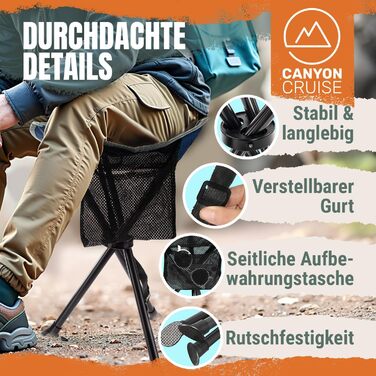 Зручний складаний стільчик для кемпінгу та риболовлі (1 шт.)