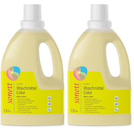 Екологічний пральний засіб для кольорових речей Sonett Color Mint & Lemon, 10 л (набір 2х5 л)