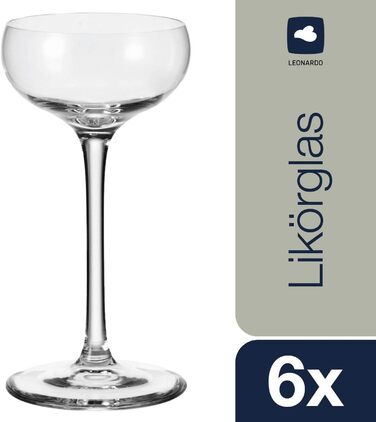 Набір келихів для вина Leonardo CHEERS, прозоре скло, 6 шт.