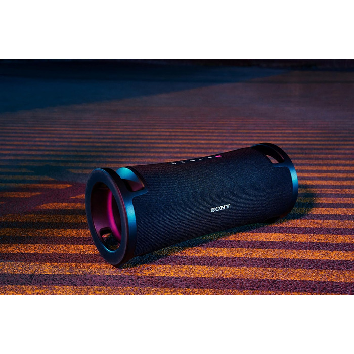 Sony ULT Field 7: Портативна Bluetooth колонка з ULT Bass Boost, 30 год автономії, Powerbank, захист від води/пилу, LED, мікрофон/гітара - Чорний
