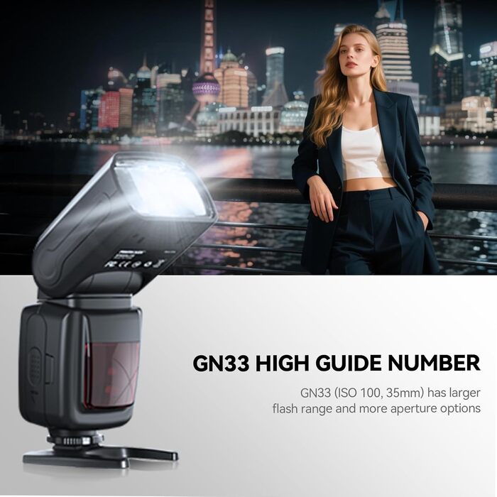 Спалахувач PHOTOOLEX Blitz FK300 для Canon, Nikon, Sony, Panasonic, Olympus, Pentax, Fujifilm, Sigma, Minolta та інші DSLR, цифрових та плівкових камер