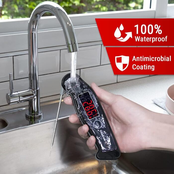 Термометр для м'яса ThermoPro TP19 IP65: водонепроникний, швидкий, з LCD-дисплеєм