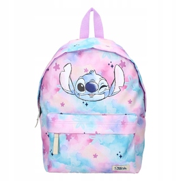 Шкільний рюкзак одниномірний Lilo & Stitch Vadobag, синьо-рожевий, 12 л