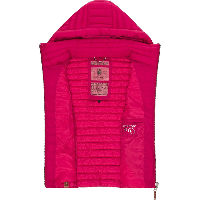 Жіноча перехідна куртка Navahoo Shadaa з капюшоном та стеганим жилетом - 3XL (XS, Фуксія)