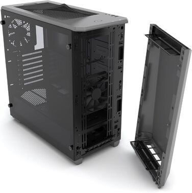 Корпус Phanteks Eclipse P400 Steel ATX Mid Tower чорного кольору з темноватим склом, серія P400