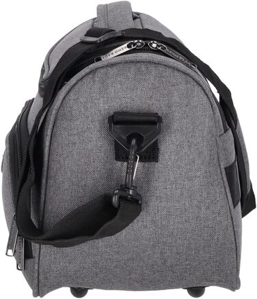 Чемодан-валіза Kenorada SoftLITE 4w, 55 см, сірий, з TSA замком | Валіза для ручної поклажі з міцного поліестеру, 4 колеса