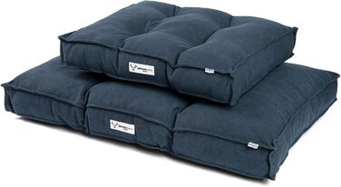 Килимок для собак JAMAXX з м'якою наповнювачем, знімний чохол, килимок для собак, лежанка для собак, темно-синій, 65x55 см