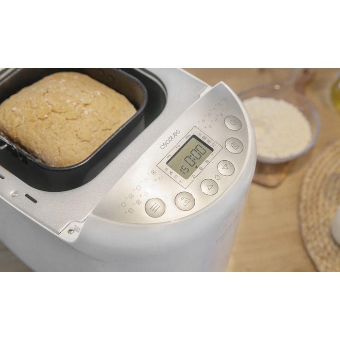 Хлібопічка Cecotec Bread&Co 1000 Delicious Bakery, біла, 550 Вт