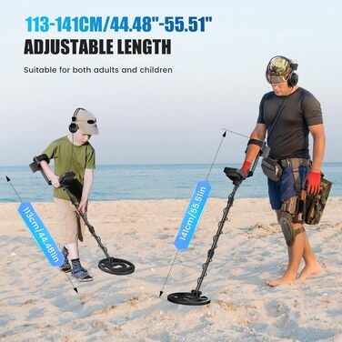 Металодетектор професійний, регульований, з LCD-екраном, водонепроникний, 5 режимів, для дорослих та дітей