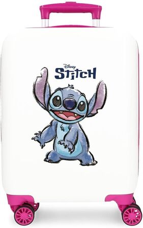 Чемодан Disney Stitch Moods, 50 см, ABS пластик, кодований замок, 4 колеса, ручна поклажа
