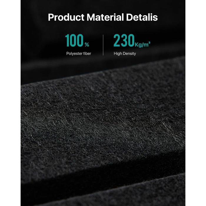 Самоклеючі акустичні панелі для шумоізоляції стін, звукопоглинаючі плити цегляного типу, 30x30x0.9 см, чорні, 12 шт (4 кг)