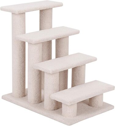 Сходинка для кота/собаки GOPLUS, крізь дерево, бежевий колір