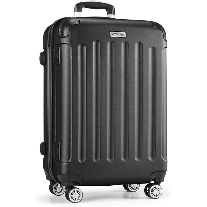 Набір валіз Merish 3шт. з жорстким корпусом, коліщата-двоєколіща, 9 кольорів (включно з чорним)