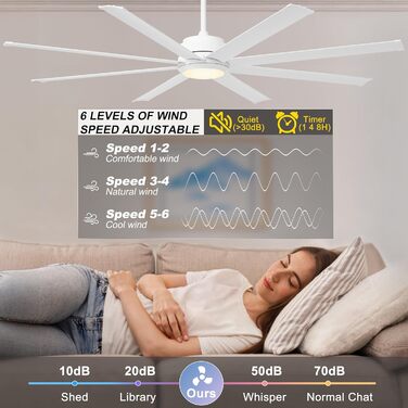 Стельовий вентилятор Ohniyou з підсвічуванням 72