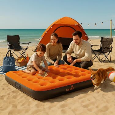 Надувний матрац самонадувний 190x99x22 см, 150 кг, для кемпінгу, подорожей, гостей (подвійний)