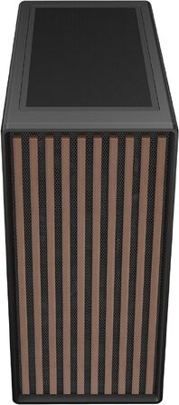 Ігровий корпус Itek Woody W2B ATX Tower, 4 вентилятори 140мм, USB 3.0, Type-C, дерев'яна передня панель, загартоване скло, чорний
