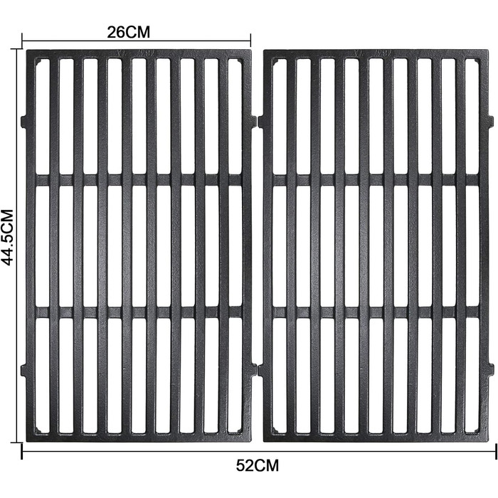 Решітка для гриля Weber Spirit I & II серії 200, Spirit E-210, E-220, S-210, S-220. Замінна решітка з чавуну для Weber 7637, 44,5 см