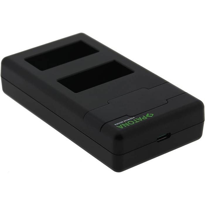 Зарядний пристрій PATONA NP-W126s/NP-W126 з дисплеєм LCD, USB-C, PD/QC, 1000mA - сумісний з X-M5, X100VI, X-S10, X-T20, X-T30 II, X-T5, X-T50 та ін.