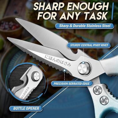 Набір кухонних ножиць DRAGON RIOT Stabile: 2 шт. (ніж для м'яса, ніж для птиці) з нержавіючої сталі