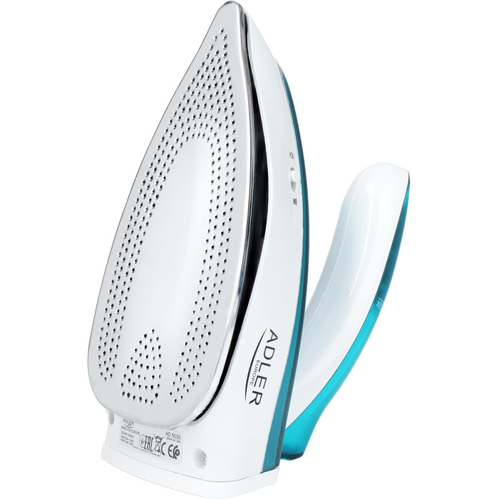 Подорожній праска Adler Europe Mini 1700W з нержавіючою підошвою, 60 мл резервуар та 1,94 м кабелем