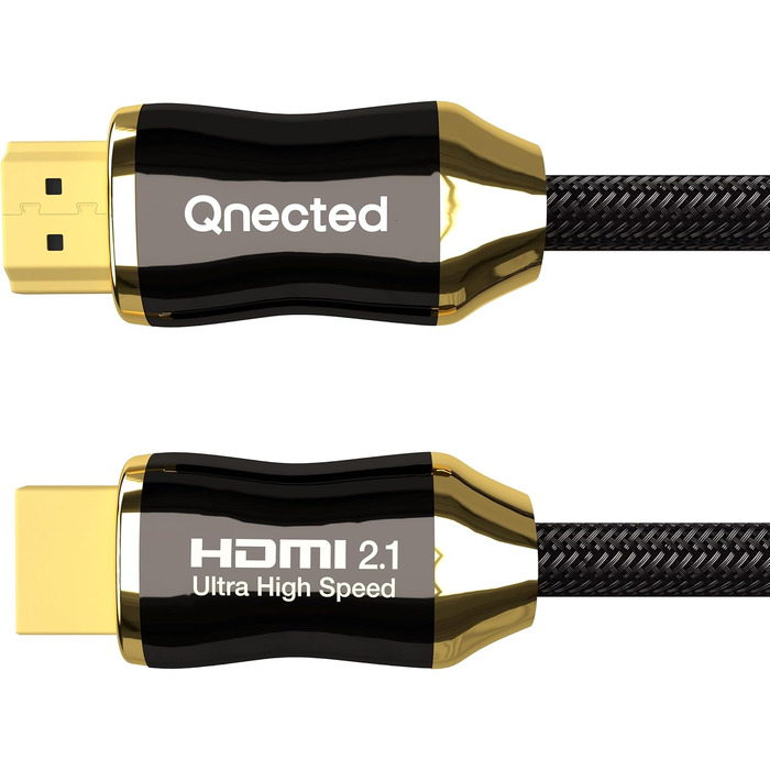 HDMI 2.1 кабель 0,5 метра | Ultra High Speed | 4K 120Hz, 8K 60Hz, 48 Gbps | Підтримка PS5, Xbox Series X/S | Чорний колір
