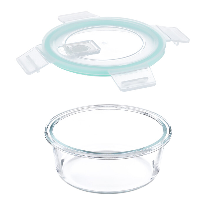 Relaxdays Glass Containers with Lids Set