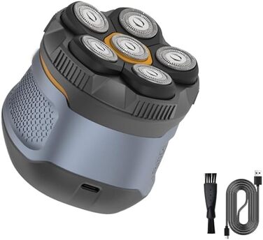 Електричний гостроювач голови для чоловіків Glatzen Rasierer, водонепроникний IPX6, LED дисплей, бездротовий, з індикатором заряду батареї