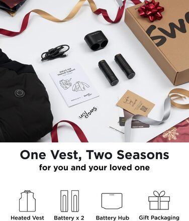Тепла електрична жилетка InoKraft для чоловіків з підігрівом, акумулятор 8000mAh, USB-C, для зими, велоспорт, біг, хайкінг, XXL