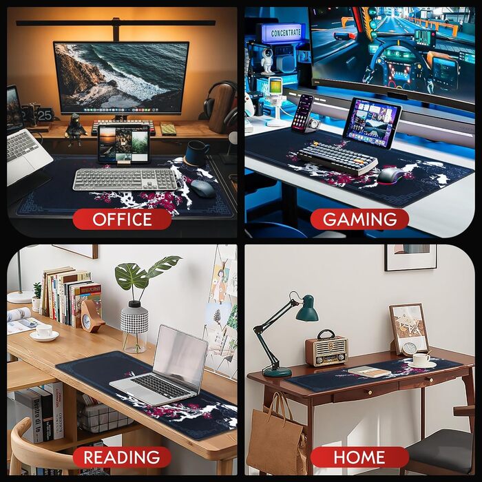 Килимок для миші EFISH Japanische XXL 800x300 мм, водонепроникний, для ПК, MacBook, ноутбука