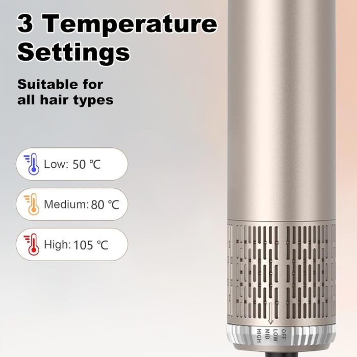 Набір для укладки волосся Souvik 6шт: щітка-фен, плойка, об'єм, сушка - срібло