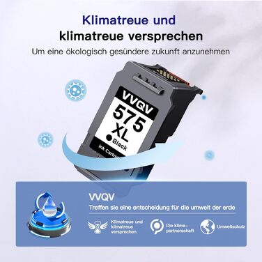 Комплект картриджів VVQV PG-575 та CL-576 XL для принтерів Canon PIXMA TR4755i, TS3750i (чорний та кольоровий)