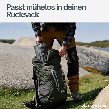 Каремат надувний екстра-товстий 12 см, ширина 70 см з помпою та подушкою для кемпінгу, туризму та велопоходів