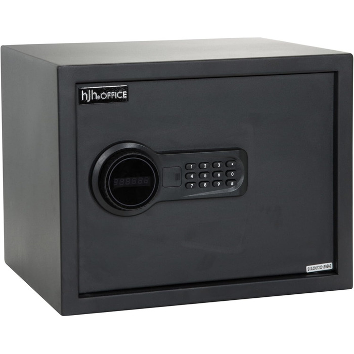 Сейф офісний Tresor COMPACT III, сталевий, чорний, з електронним замком, 20x31x20 см, 27 л