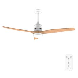 Стельовий вентилятор Cecotec EnergySilence Aero 5275 DarkWood з LED підсвіткою та пультом, 52 дюйми, DC мотор, режим зима/літо, регульована висота, 40W