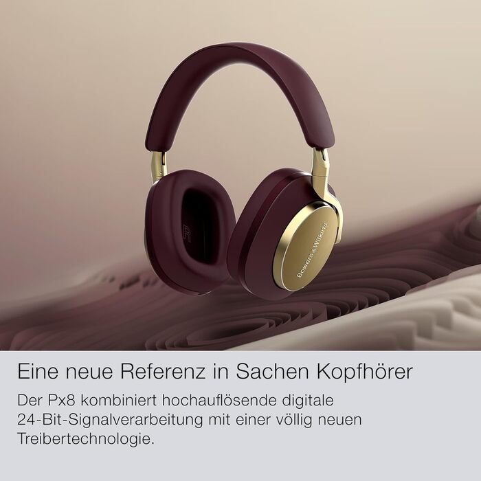 Навушники Bowers & Wilkins Px8: бездротові, з активним шумопоглинанням, Bluetooth 5.0, чорні